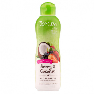 Sampon pentru caini Tropiclean Berry Coconut Shampoo, 355ml foto