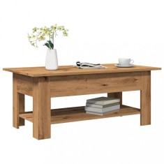 vidaXL Măsuță de cafea, stejar artizanal, 102x55x42 cm, lemn prelucrat 856797