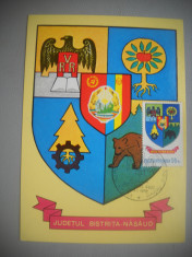 HOPCT MAXIMA 72697 BISTRITA NASAUD - STEMA JUDETULUI / HERALDICA - ROMANIA foto