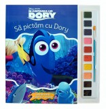 Cumpara ieftin &Icirc;n căutarea lui Dory. Să pictăm cu Dory. Carte de colorat cu pensulă și acuarele
