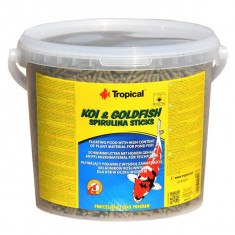 TROPICAL Koi &amp;amp;amp; Goldfish Spirulina Sticks - 5L / 450 g foto