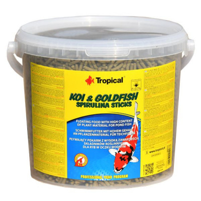 TROPICAL Koi &amp;amp;amp; Goldfish spirulina sticks - 11L foto