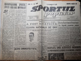 Sportul popular 26 martie 1949-clubul sportiv cfr cluj,tir,sah