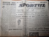 Sportul popular 26 martie 1949-clubul sportiv cfr cluj,tir,sah