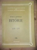 Studii si articole de istorie LIII-LIV