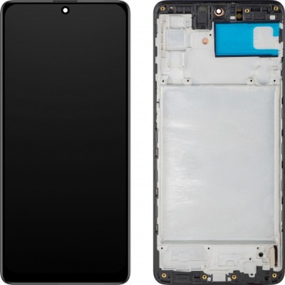 Display cu Touchscreen MP compatibil cu Samsung Galaxy M51 M515, cu Rama, Versiune OLED, Negru foto