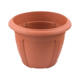 Ghiveci Flori Plastic, 35x26cm, Capacitate 13.5l, Culoare Teracota, Oem