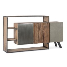 Comoda 3 usi lemn maro Manchester 175x38x100 cm