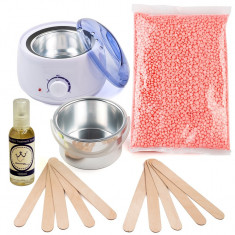 Kit Epilare Incalzitor Ceara elastica, spatule si ulei Decantor Ceara Prowax foto