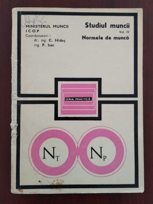 Studiul muncii - Normele de muncă 1971