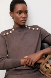 Answear.LAB pulover de cașmir culoarea maro, cu turtleneck