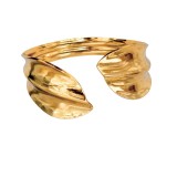 Cumpara ieftin Bratara din inox placat cu aur design elegant