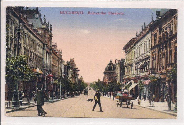 Carte postala circulata in anul 1915 Bucuresti