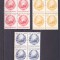 ROMANIA 1967 LP 663 STEMA TARII UZUALE SERIE MNH,BLOC DE 4 TIMBRE