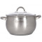 Cratita Inox cu Capac de Sticla 6.5L 24cm Grunberg GR6824