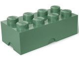 LEGO Cutie depozitare LEGO 2x4 verde masliniu Quality Brand
