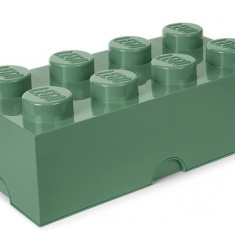 LEGO Cutie depozitare LEGO 2x4 verde masliniu Quality Brand