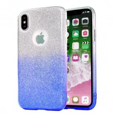 Husa Jelly Color Bling Apple iPhone XS Max Albastru foto