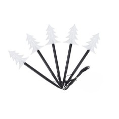 Set 5 Lampi LED cu baterii, de exterior Model Brad, pentru gradina, Flippy, 35.5 cm, Alb Cald foto