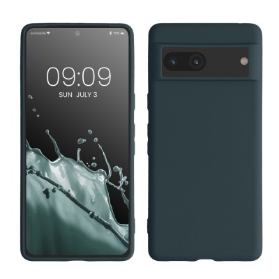 Husa kwmobile pentru Google Pixel 7, Silicon, Albastru, 59399.202 foto