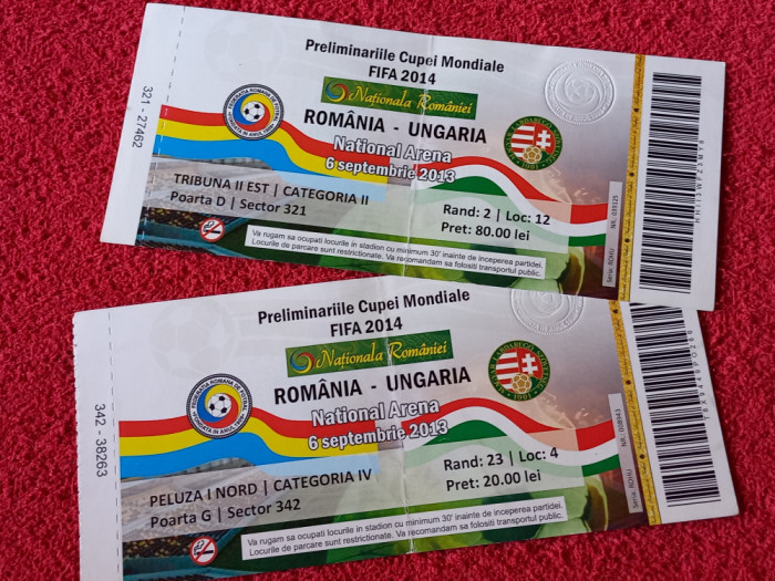 Bilet meci fotbal ROMANIA - UNGARIA (06.09.2013)