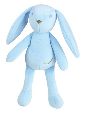 Jucarie Plus Jemini Fosforescenta 21cm Iepure Luminou Blu foto