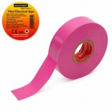 Banda izolatoare roz vinil 19mm x 20m Premium Super Power 33+ HighPower