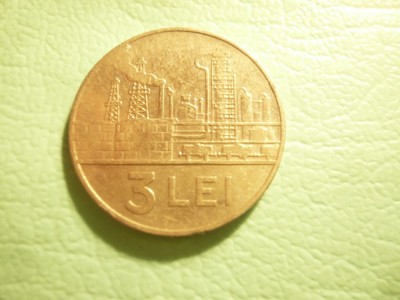Moneda 3 lei 1966 , cal. f.buna foto