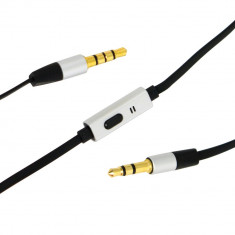 Cablu audio Aux cu microfon integrat, jack 3.5 mm, cablu 120cm, Carpoint Kft Auto foto