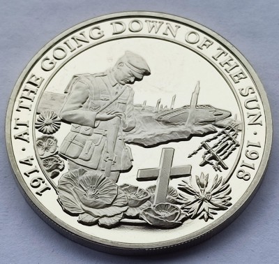 421. Moneda Gibraltar 1/2 crown 2018 (WWI Centenary) foto