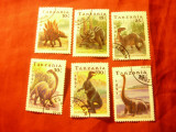 Serie mica Tanzania 1991 - Fauna Preistorica , 6 val. stampilate, Stampilat