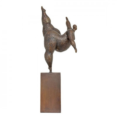 Dansatoare nud-statueta moderna din bronz TBE-29 foto