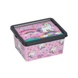 Cutie depozitare jucarii, Unicorni, 2.5 l, ATU-088755, Plastic, Oem