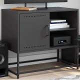 Cumpara ieftin Dulap TV, negru, 68x39x60,5 cm, oțel
