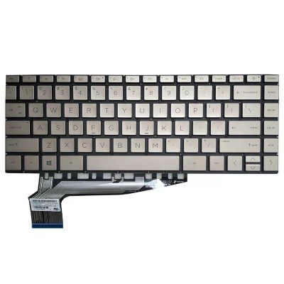 Tastatura Laptop, HP, Pavilion Plus 14-EH, TPN-W154, N10393-001, N10393-271, iluminata, argintie, layout US foto