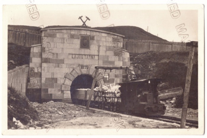 4713 - OCNA DEJULUI, Cluj, Salt Mine - old postcard, real Photo - used - 1943
