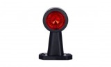 Lampa LED Gabarit Brat Mediu 131mm, 12-30V, E9, Rosu/Transparent, Universal, Piese Auto Camion Remorca