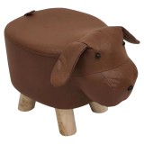 Cumpara ieftin Taburetul in forma de Caine maro natur Tamali 43x26x28 cm