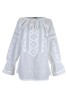 Bluza dama tip ie 124, alb crystal/argintiu , marimea XL, Casual, Bumbac