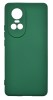 Husa de protectie din silicon pentru OPPO Reno 10, SoftTouch, interior microfibra, Verde Inchis