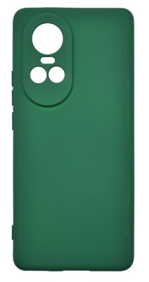 Husa de protectie din silicon pentru OPPO Reno 10, SoftTouch, interior microfibra, Verde Inchis foto