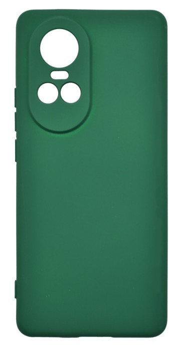 Husa de protectie din silicon pentru OPPO Reno 10, SoftTouch, interior microfibra, Verde Inchis