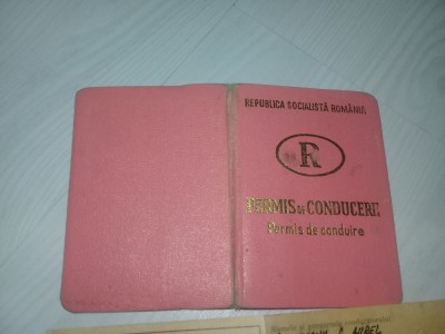 PERMIS DE CONDUCERE(PERMIS CONDUIRE)RSR,Legitimatie,Tichet contraventii,adeverin foto