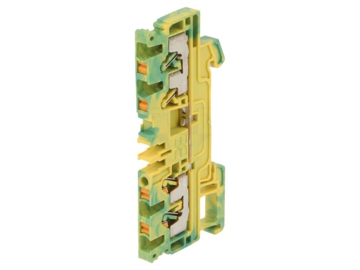 Conector pe șină 4 borne 2,5mm2