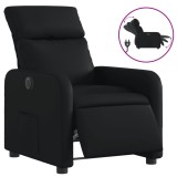 Cumpara ieftin Fotoliu rabatabil electric, negru, piele ecologica