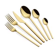 Set tacamuri 36 bucati Carre Auriu 22.2x22.2x22.2 cm