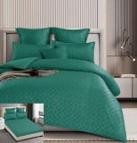 Cumpara ieftin Lenjerie Pat Finet Cu Carouri Helguera Fl013, Bumbac, 4 Piese, Cu Elastic, Verde