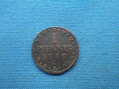 1 PFENNIG 1789 / C-SAXONIA foto