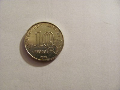 CY - 10 pesos 2018 Argentina / frumoasa foto