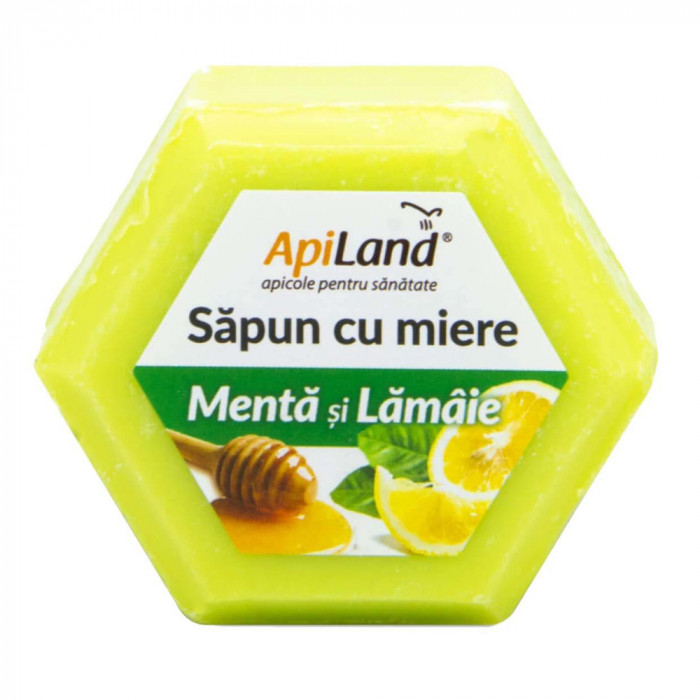 Sapun cu Miere Menta si Lamaie 100 grame ApiLand